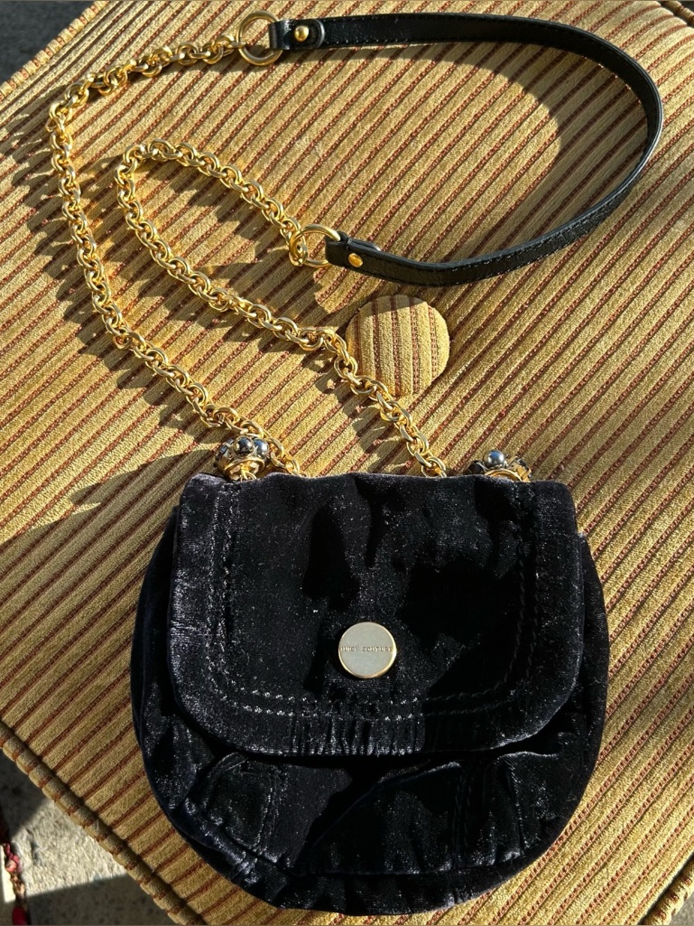 Juicy Couture velvet crossbody bag